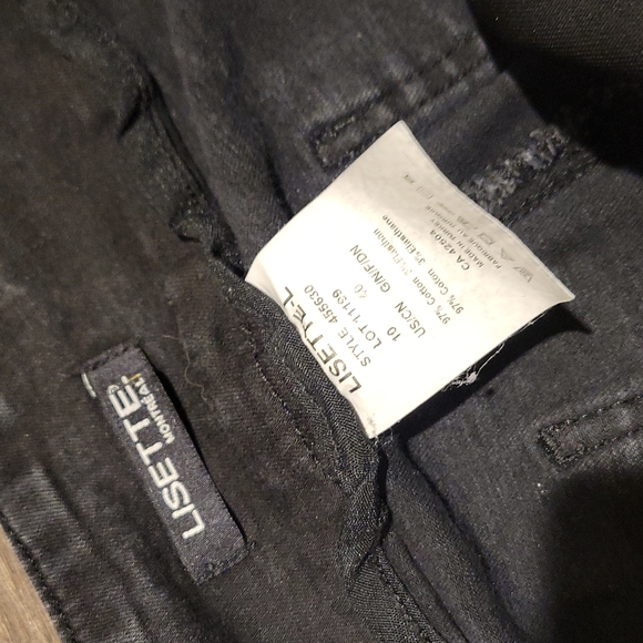 ❤️ LISETTE L MONTREAL PULL ON RHINESTONE HEM SKINNY JEANS, 10 (30) - Picture 6 of 7